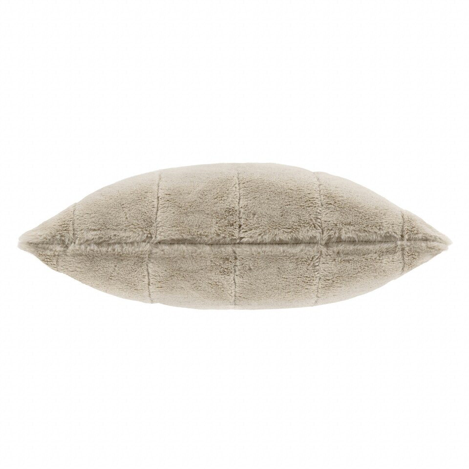 image 1 of Furn Empress Faux Fur Feather Filled Cushion Cream | 45 cm x 45 cm