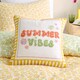 image 1 of Fusion Summer Vibes Slogan Cushion Cover Multi