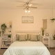 image 1 of ValueLights Scimitar 4 Way Silver Ceiling Fan Light