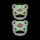 image 2 of Dr. Brown’s PreVent Glow in the Dark Butterfly Soother Stage 2 Twin Pack Pink