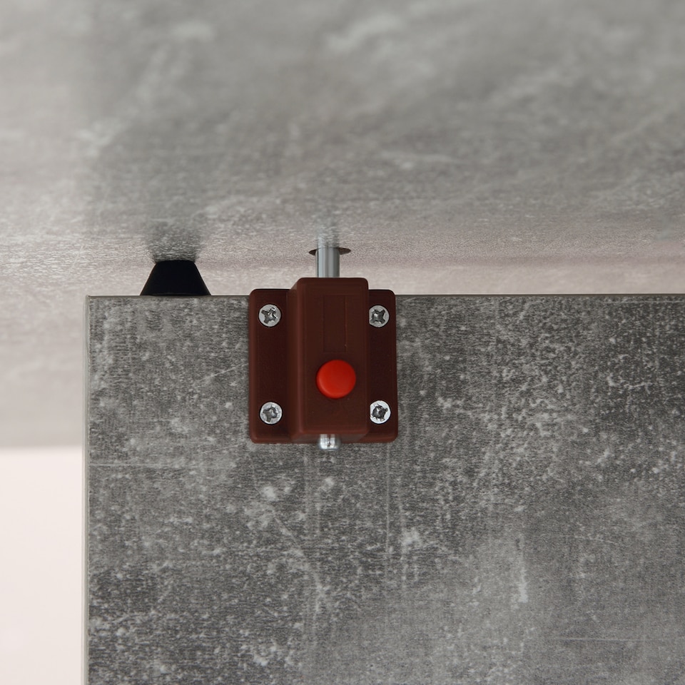 image 1 of HOMCOM Folding Dining Table, Drop Leaf Table with 2-Tier Shelves, Rolling Casters, for Small Spaces, Kitchen, Cement Grey