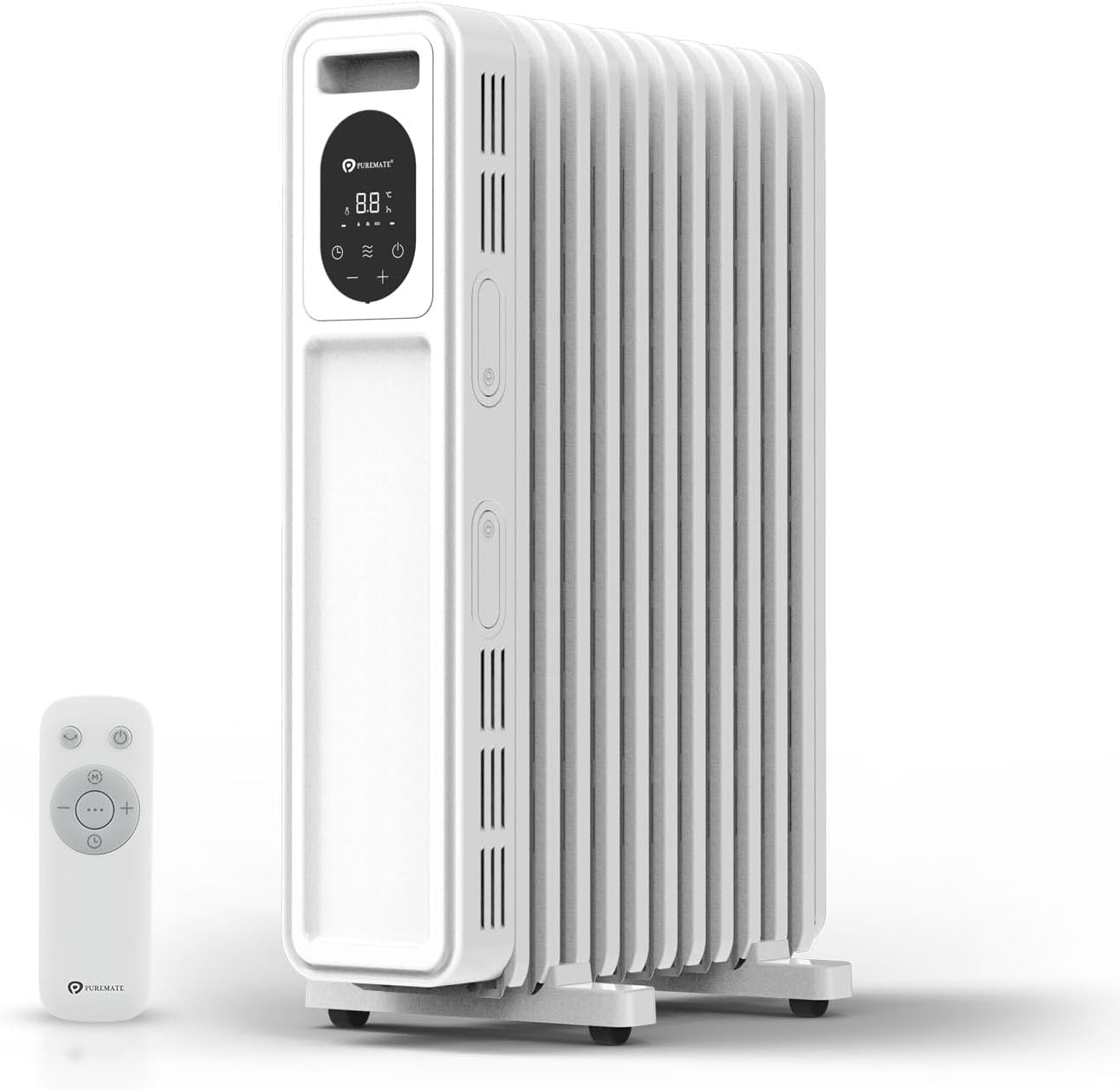 2300W Oil Filled Radiator with Remote Control White