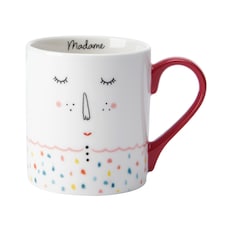 Mikasa Madame Straight-Sided Porcelain Mug, 280ml | White