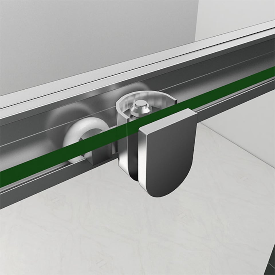 image 1 of Aica Bathrooms 800x800x1850mm Quadrant Shower Enclosure Walk In Corner Cubicle Glass Screen Door | Chrome