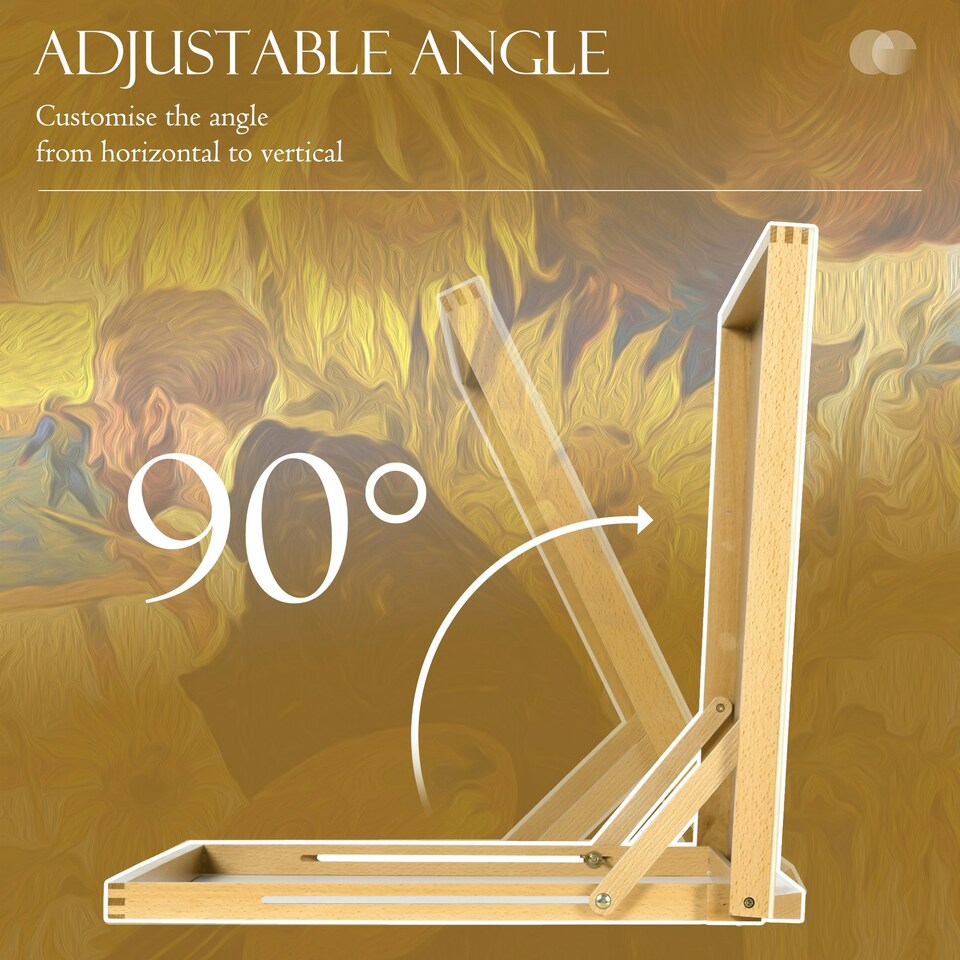 image 1 of Vinsetto Desktop Table Easel Adjustable Table Top Easel for Adults Beginners