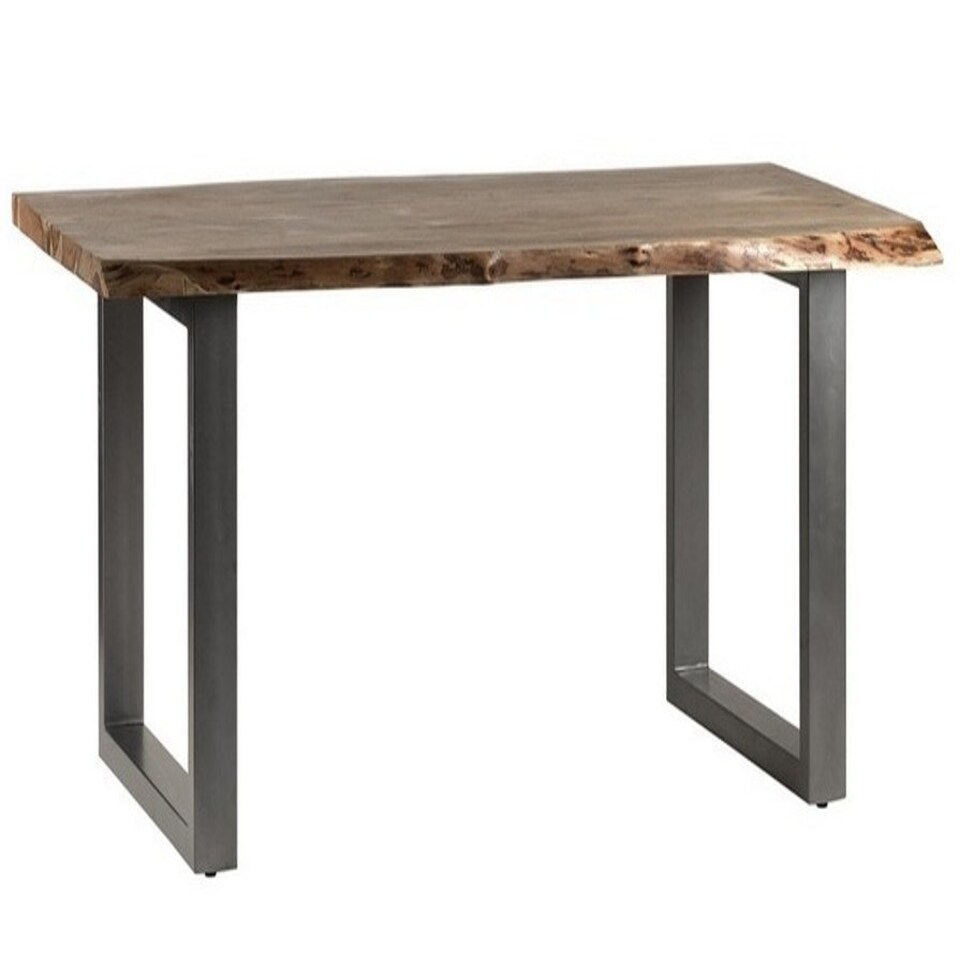 image 1 of Baltic Live Edge Dining Table - Metal/Acacia Solid Wood - L90 x W200 x H76 cm Brown