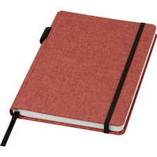 Marksman Orin Recycled Polyester A5 Notebook - Brick - A5