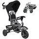 image 1 of AIYAPLAY 6 in 1 Kids Trike, Toddler Tricycle with Parent Handle, Black