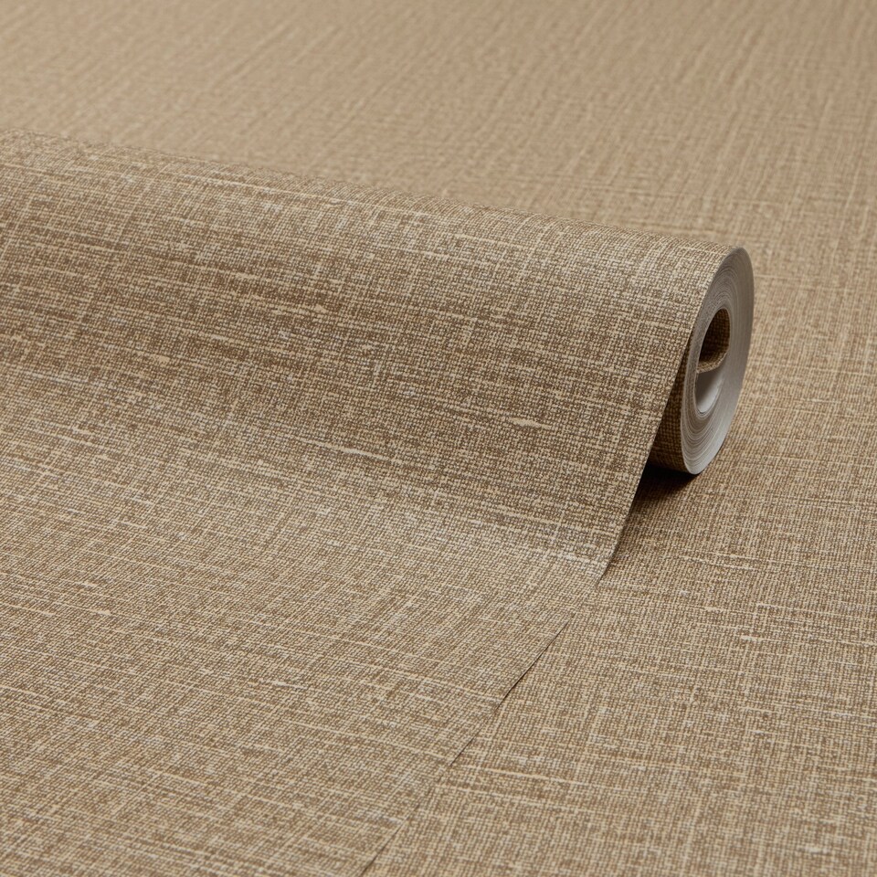 image 1 of Navotas Wallpaper in Brown | Brown | Brown | 53cm x 10m