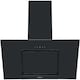 image 1 of Cookology 90cm Black Angled Chimney Cooker Hood with Touch Control - Energy Rating A++