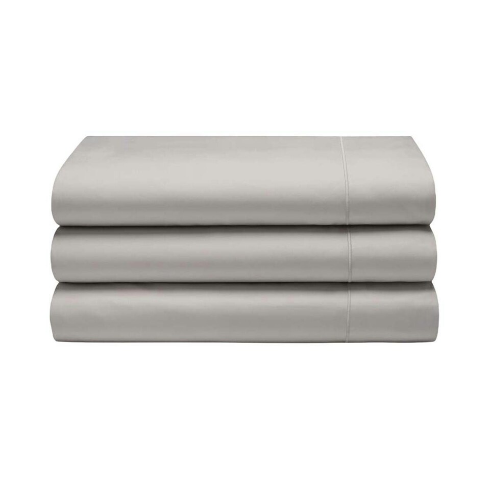image 1 of Belledorm 400 Thread Count Egyptian Cotton Flat Sheet - Oyster - Single