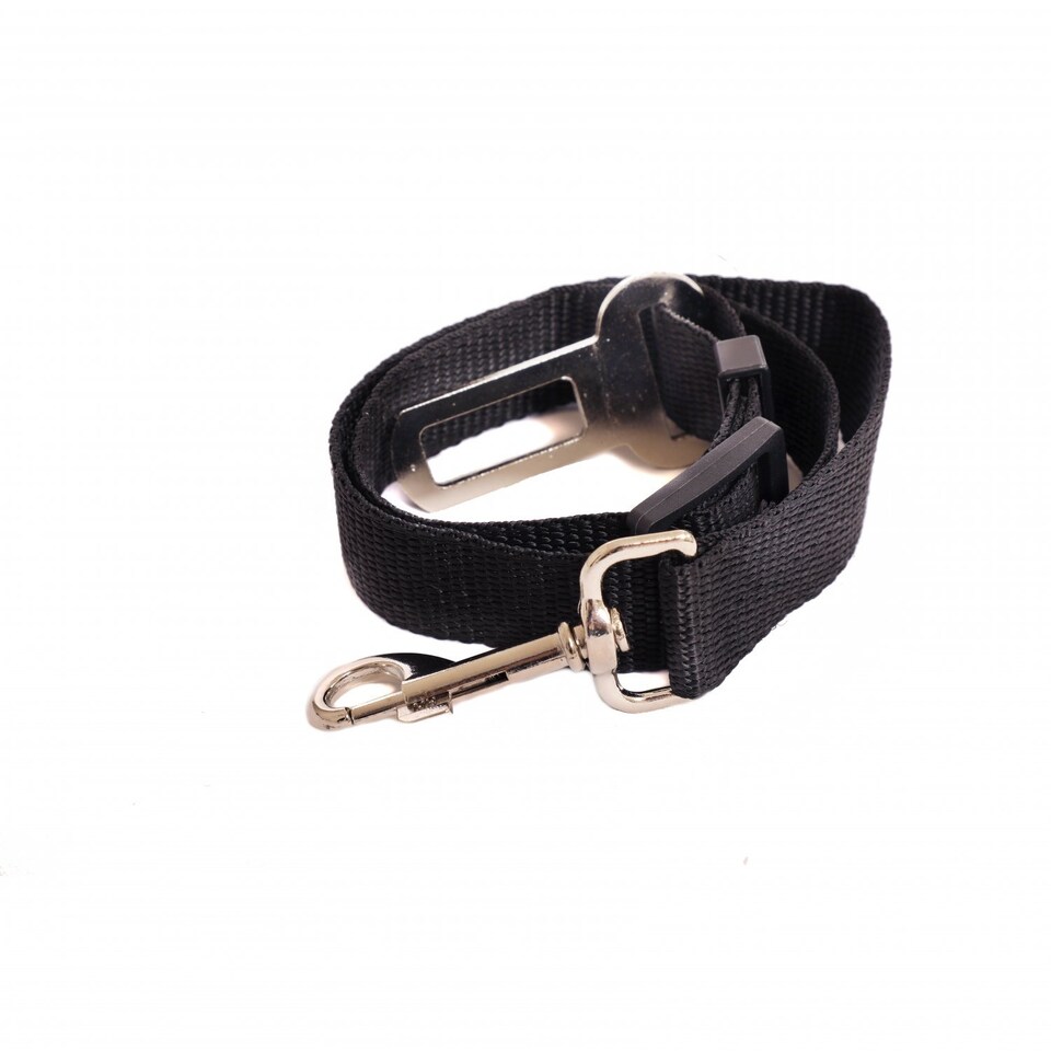 image 1 of Universal Black Dog Pet Seat Belt Safety Restraint Harness Lead | Black