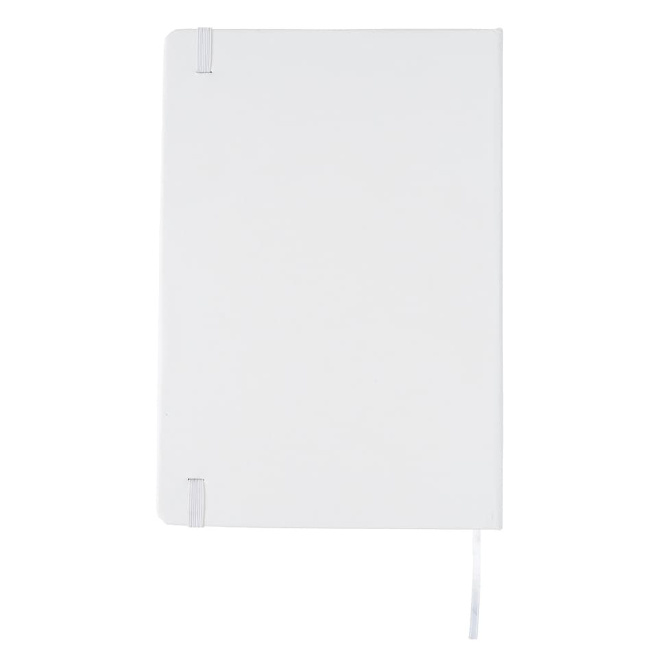 image 1 of XD Collection Classic Hard Cover A5 Notebook - White - One Size
