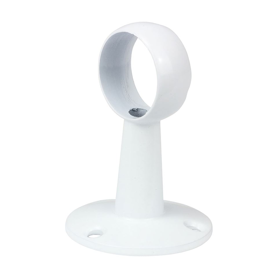 image 1 of Timco - Centre Bracket - For Round Tube - White (Size 25mm - 1 Each)