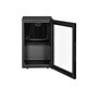 image 2 of SIA DC3B Mini Drinks Fridge, Table Top 46L Wine Cooler With Glass Door, Black
