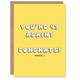 image 1 of 49 Again Congrats Fun Joke Humour Her Funny Birthday Card