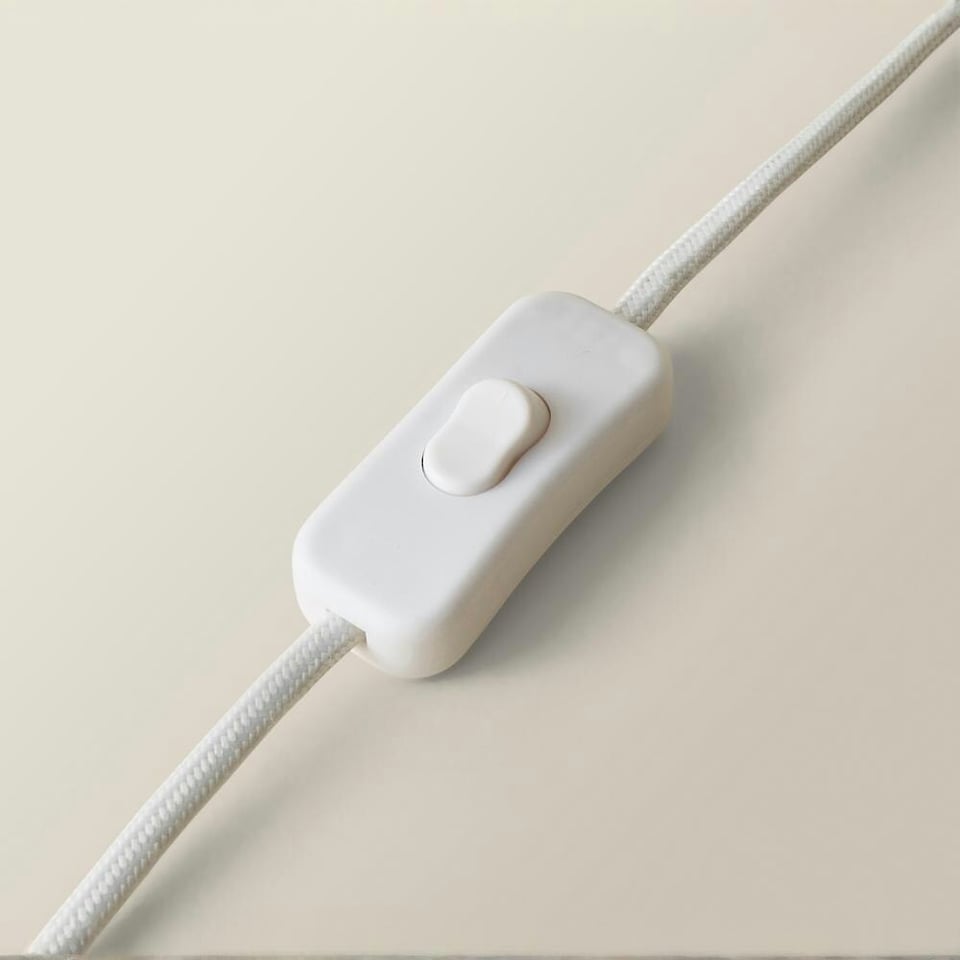 image 1 of ValueLights Kiran Ceramic Stone Bubble Table Lamp Raffia Shade