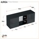 image 8 of MDA Designs Auriga White Modern TV Cabinet for Flat TV Screens of up to 65" Entertainment Unit with Shelves and Built-in Blue LED Lights White