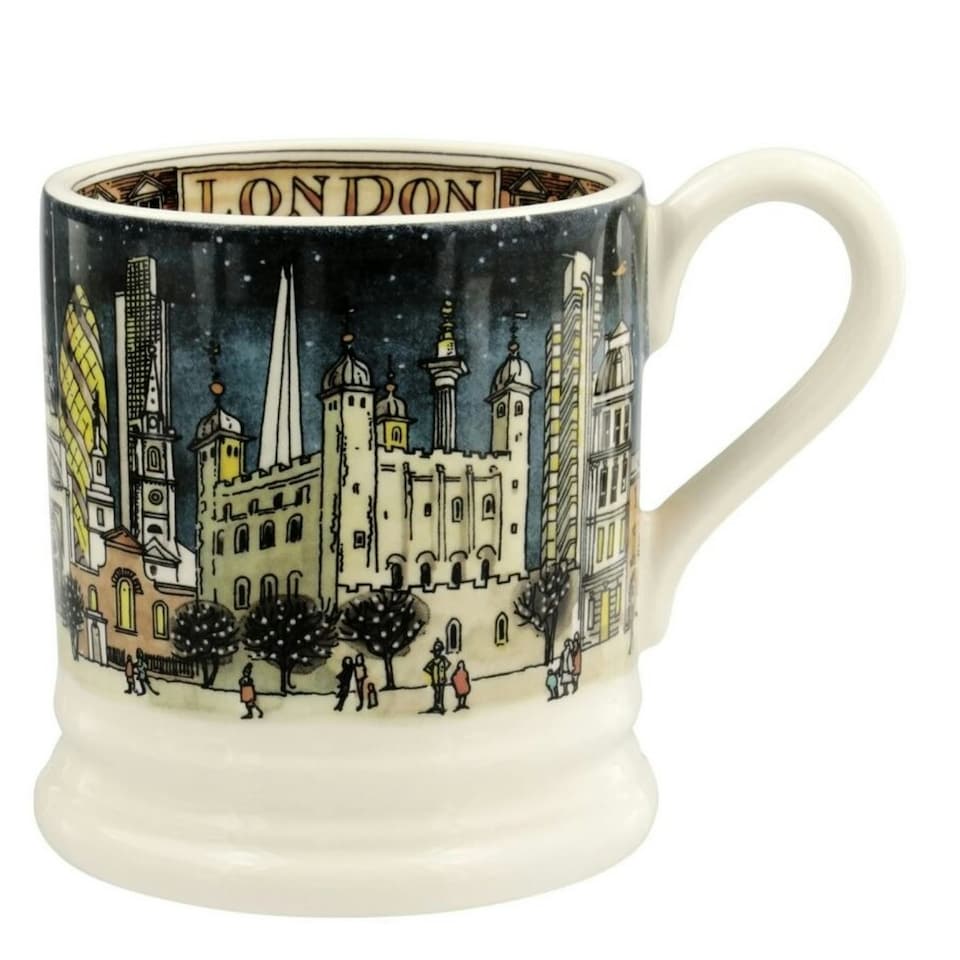 image 1 of Mug: 1 x 300ml Emma Bridgewater Cities Of Dreams London At Night 1/2 Pint Mug, Ceramic White