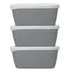 image 1 of Natural Elements 3pc Stackable Food Container Set 1.2L