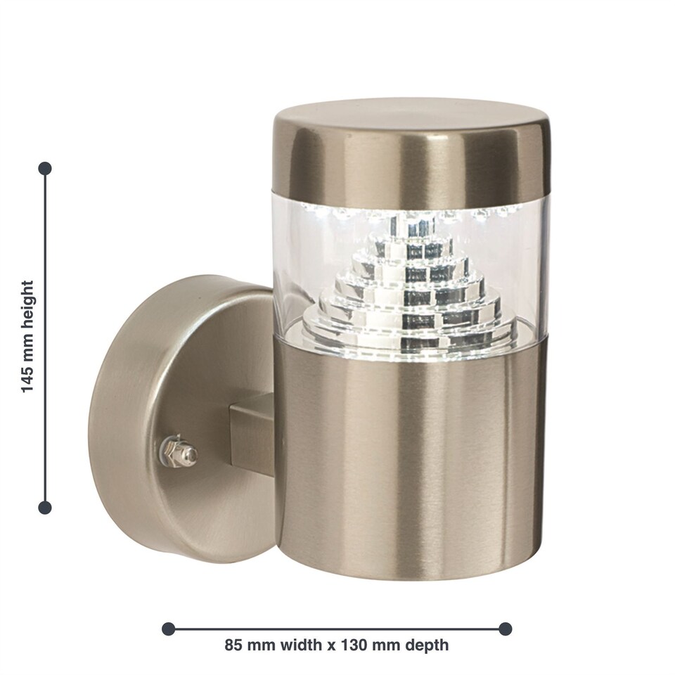 image 1 of Pyramid - Stainless Steel LED Outdoor Wall Light