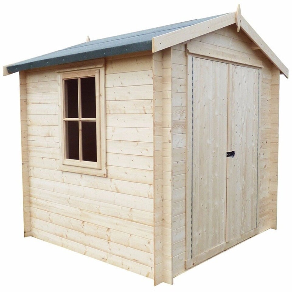 image 1 of Bradley 19 mm Log Cabin 8 x 8 Feet Brown