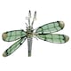 image 3 of Glass Wing Glow in the Dark Dragonfly Pot Hanger Garden Home Ornament