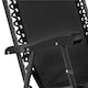 image 6 of Yaheetech 65.5 cm W  Foldable Rocking Lounger with Pillow-Black | Black | Black | One Size | 1