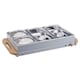 image 1 of Cooks Professional 4-Section Buffet Warmer 7.2L with Hotplate Function | Grey | Nordic Grey