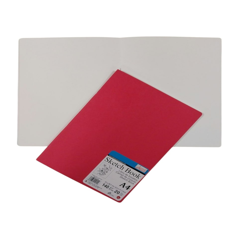 image 1 of A4 20 Sheets Saddle Stitched Sketch Book