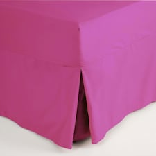 Belledorm Easycare Percale Fitted Valance - Fuchsia - Double