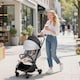 image 2 of AIYAPLAY Baby Stroller, Foldable Travel Pushchair with Adjustable Seat, 5-Point Harness, Canopy, All Wheels Suspension, Storage Basket, 6.3kg Lightweight & Compact, from Birth to 3 Years | Grey