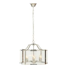 Interiors by Premier 6 Bulb Chrome Pendant Light