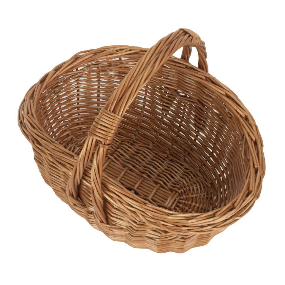 image 1 of Traditional Cookery Wicker Shopper Basket | Brown | Brown | One Size