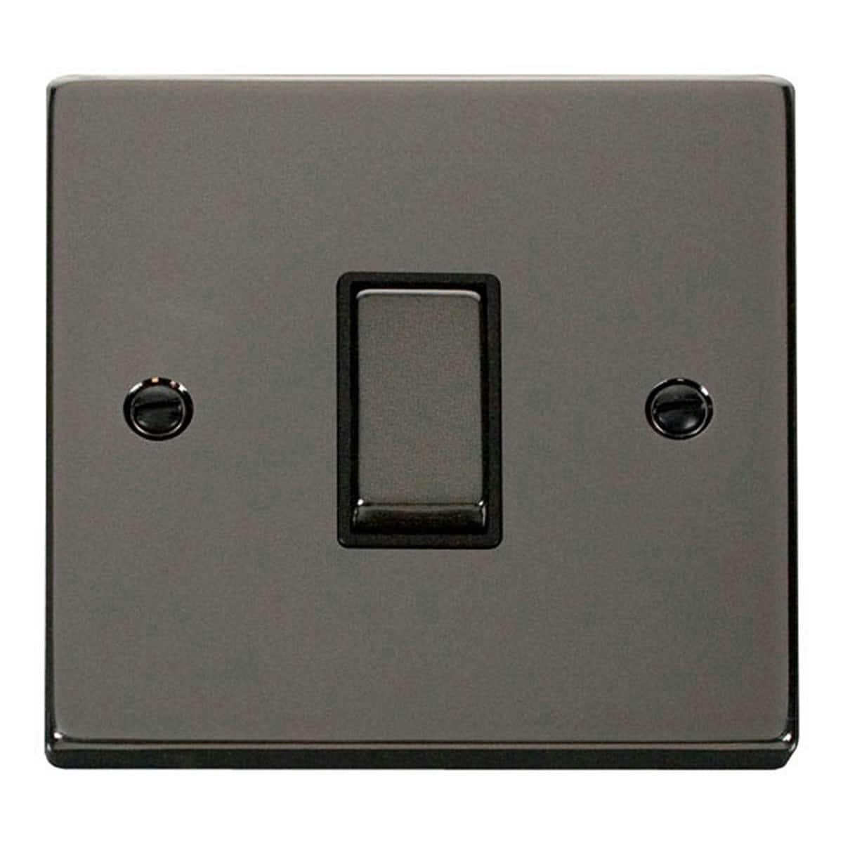 SE HOME Black Nickel 10A 1 Gang Intermediate Ingot Light Switch Black Black Nickel