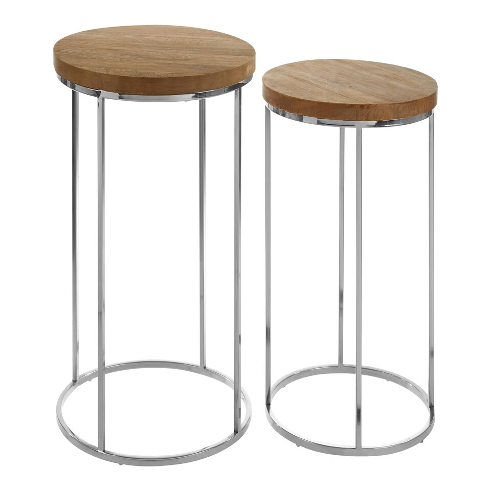 image 1 of Interiors by Premier Agra Set Of 2 Round Side Tables