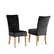 image 1 of Pienza Velvet Dining Chairs - Set of 2 - Black