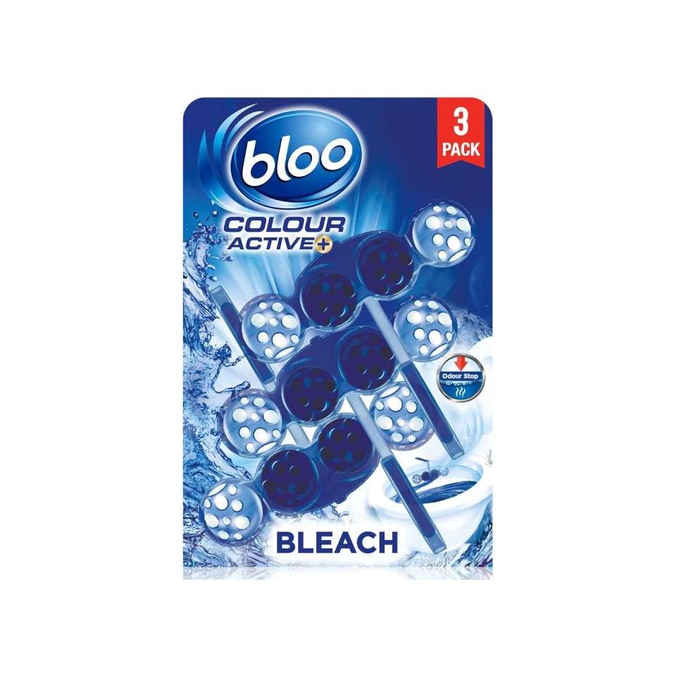 Bloo Colour Active Toilet Rim Blocks 50g - 3 Pack