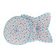 image 5 of Homescapes Multi Stars & Blue Stripes Round Floor Cushion Multi
