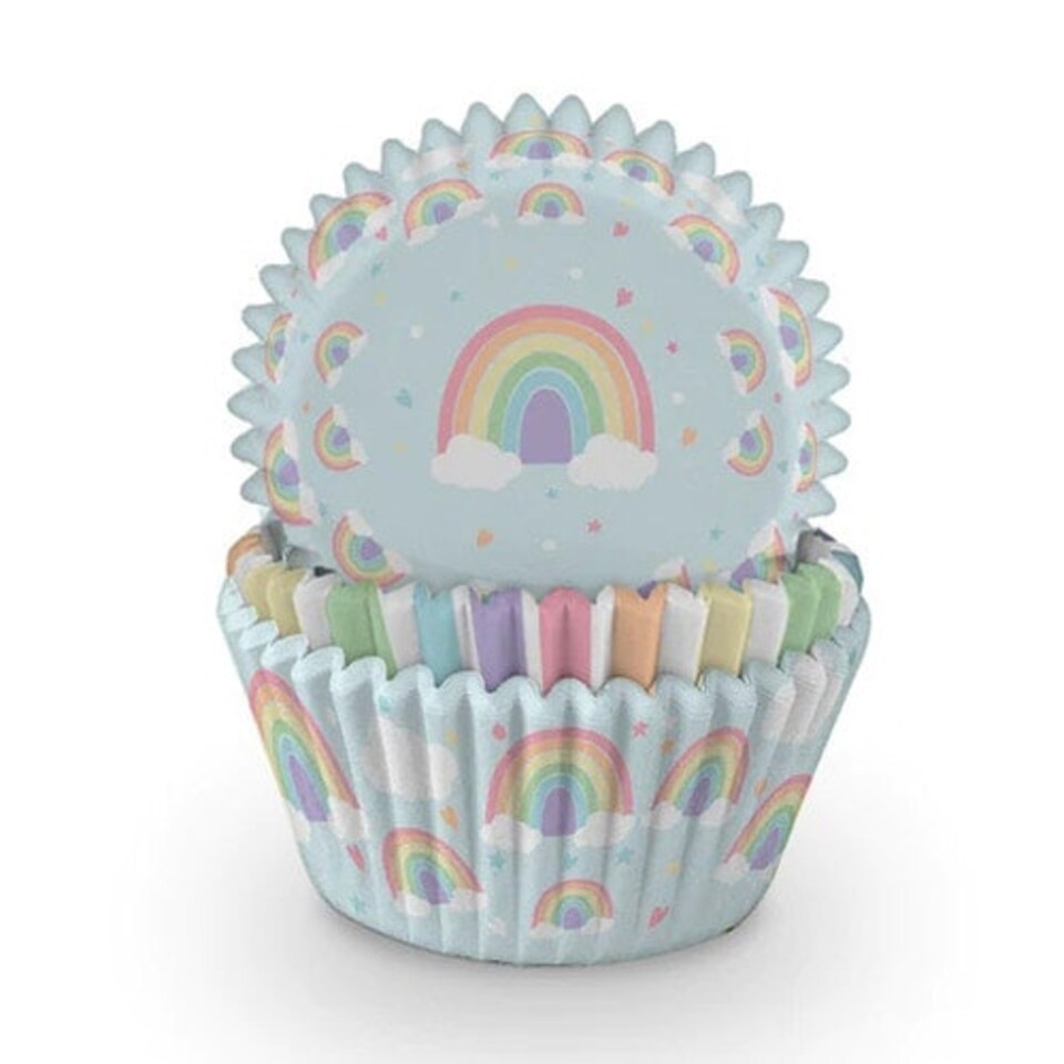 Pastel Rainbow Cupcake Cases - Pack of 60