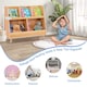 image 8 of COSTWAY Wooden Children Bookcase Bookshelf Cabinet Natural | Yellow