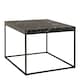 image 1 of Barossa Coffee Table with Black Marble Marquina Top & Black Steel Base 60cm