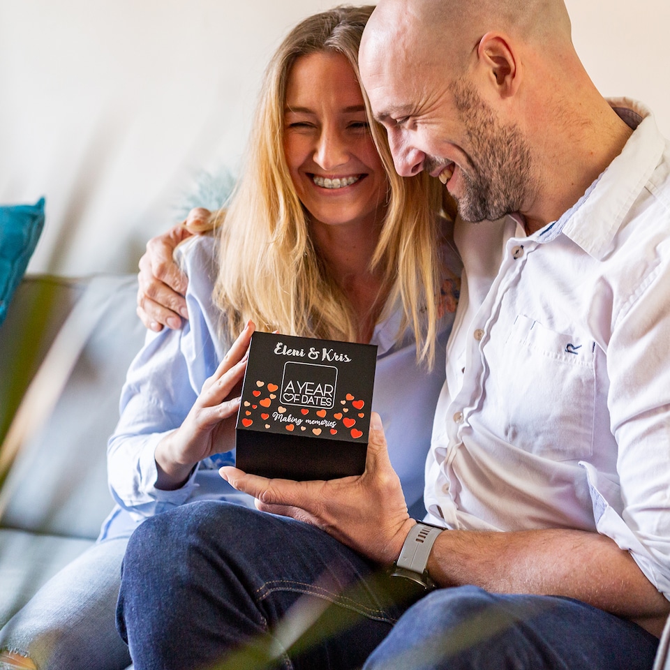 image 1 of Valentines Day gift for him - Personalised A Year of Dates