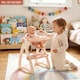 image 8 of BiBi Doll Baby Doll High Chair Feeding Set Nursery Toy Peach Cream Role Play Accessories