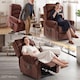 image 3 of HOMCOM Power Lift Recliner Chair with Vibration and Heat, Wood Grip