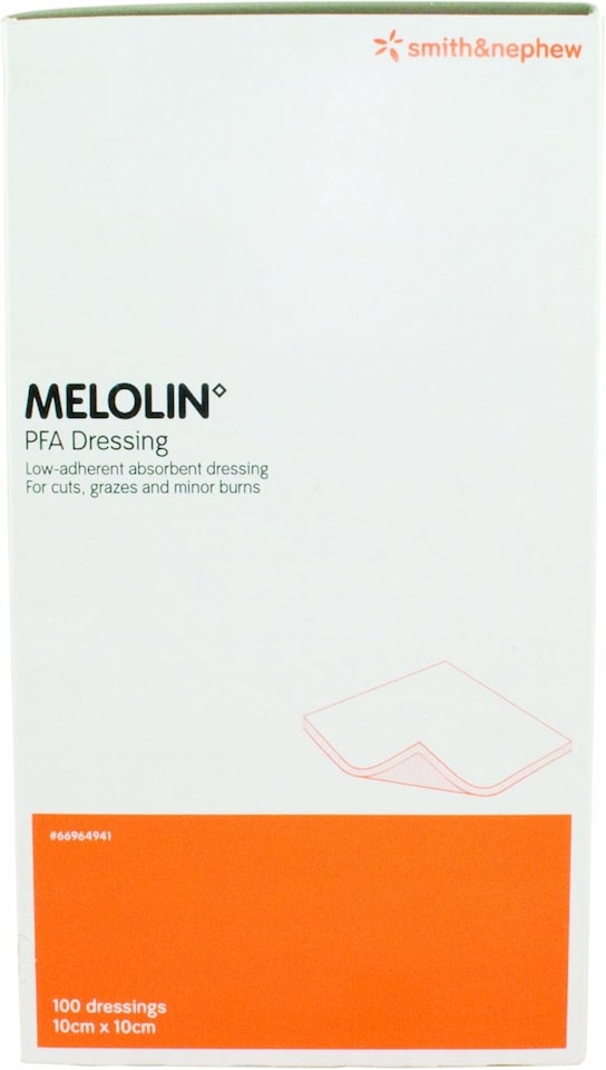 image 1 of Melolin Dressings 10 x 10cm Pack of 100
