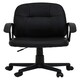 image 2 of Interiors By Premier Comfortable Black Small Home Office Chair, Ergonomic Work From Home Chair, Movable Ergonomic Office Chair