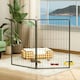 image 8 of PawHut 2 Piece Expansion Pack Dog Pen for Large Dogs, 100cm Tall, Black | Multi | Not provided