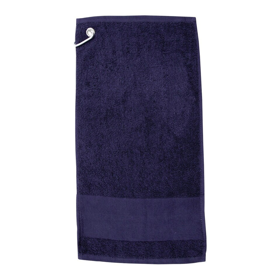 Towel City Printable Cotton Golf Towel - Navy - One Size Blue | One size