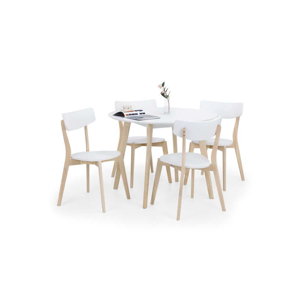 image 1 of Casa Round Dining Table White/Oak